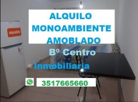 Alquilo Monoambiente AMOBLADO Bº Centro Córdoba