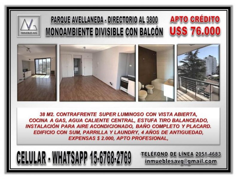 Foto Departamento en Venta en Parque Avellaneda, Ciudad de Buenos Aires - U$D 76.000 - DEV100493 - BienesOnLine