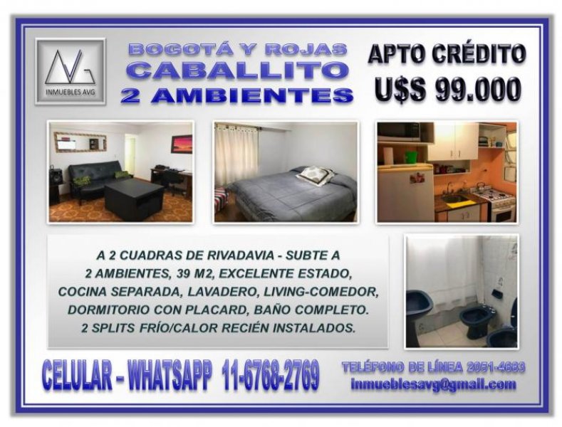 Foto Departamento en Venta en Caballito, Ciudad de Buenos Aires - U$D 99.000 - DEV99537 - BienesOnLine