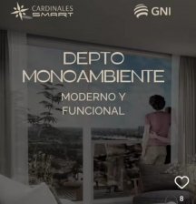 EN VENTA Monoambiente  Torre Cardinales Smart